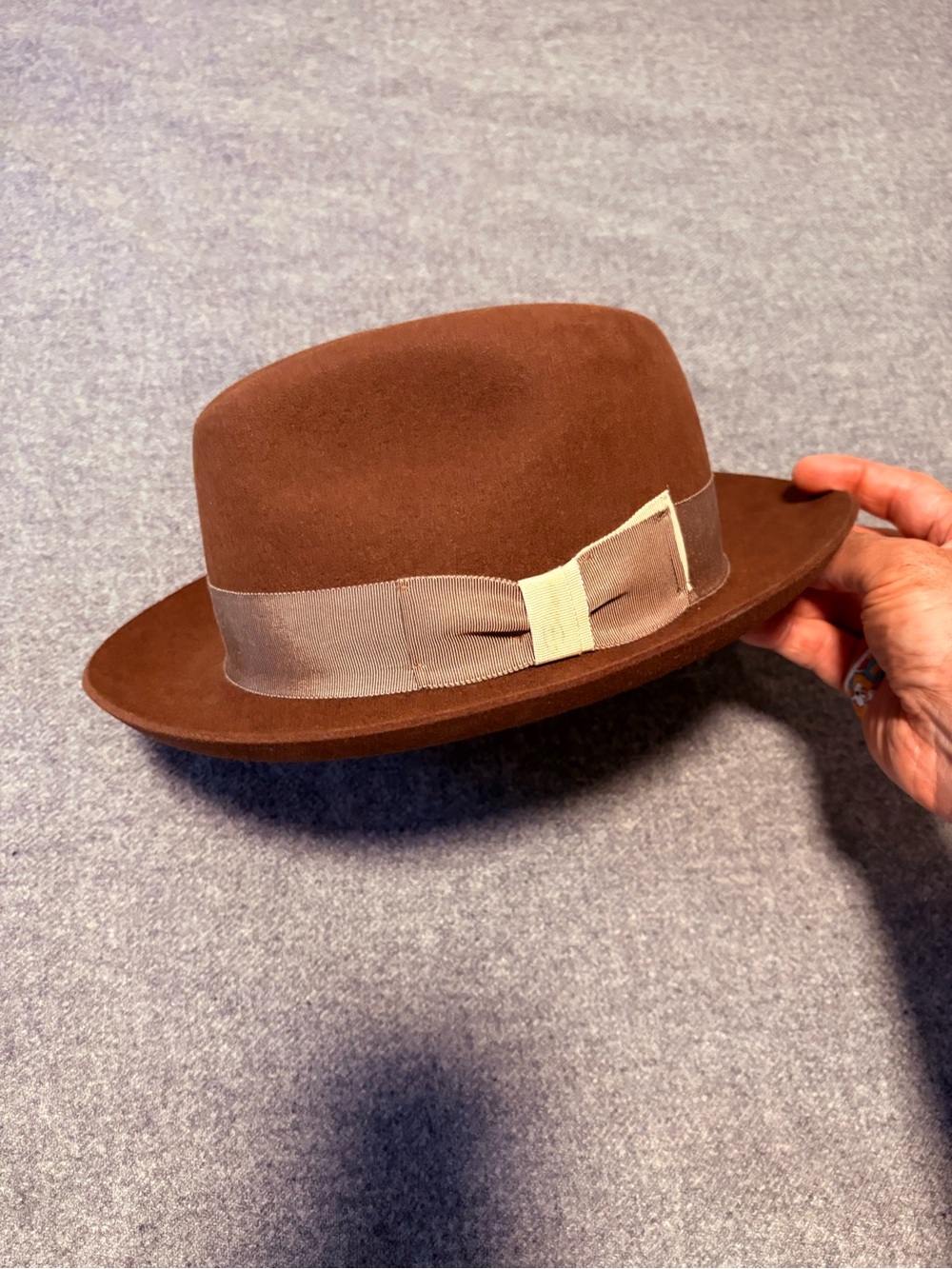 El Chayo Small Brim Fedora from Bellissimo Hats in Brooklyn, NY, Sz M